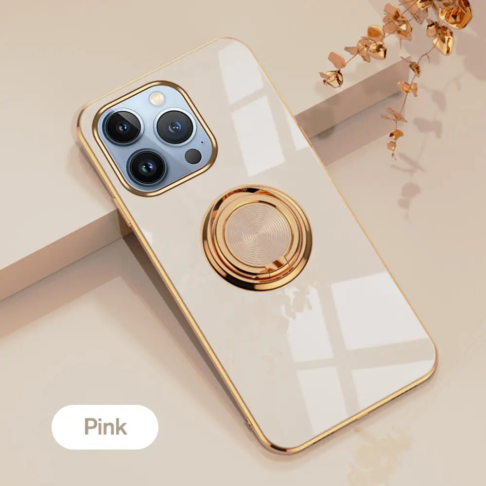 Funda con soporte de anillo magnético Ringora Anacotte para iPhone 14