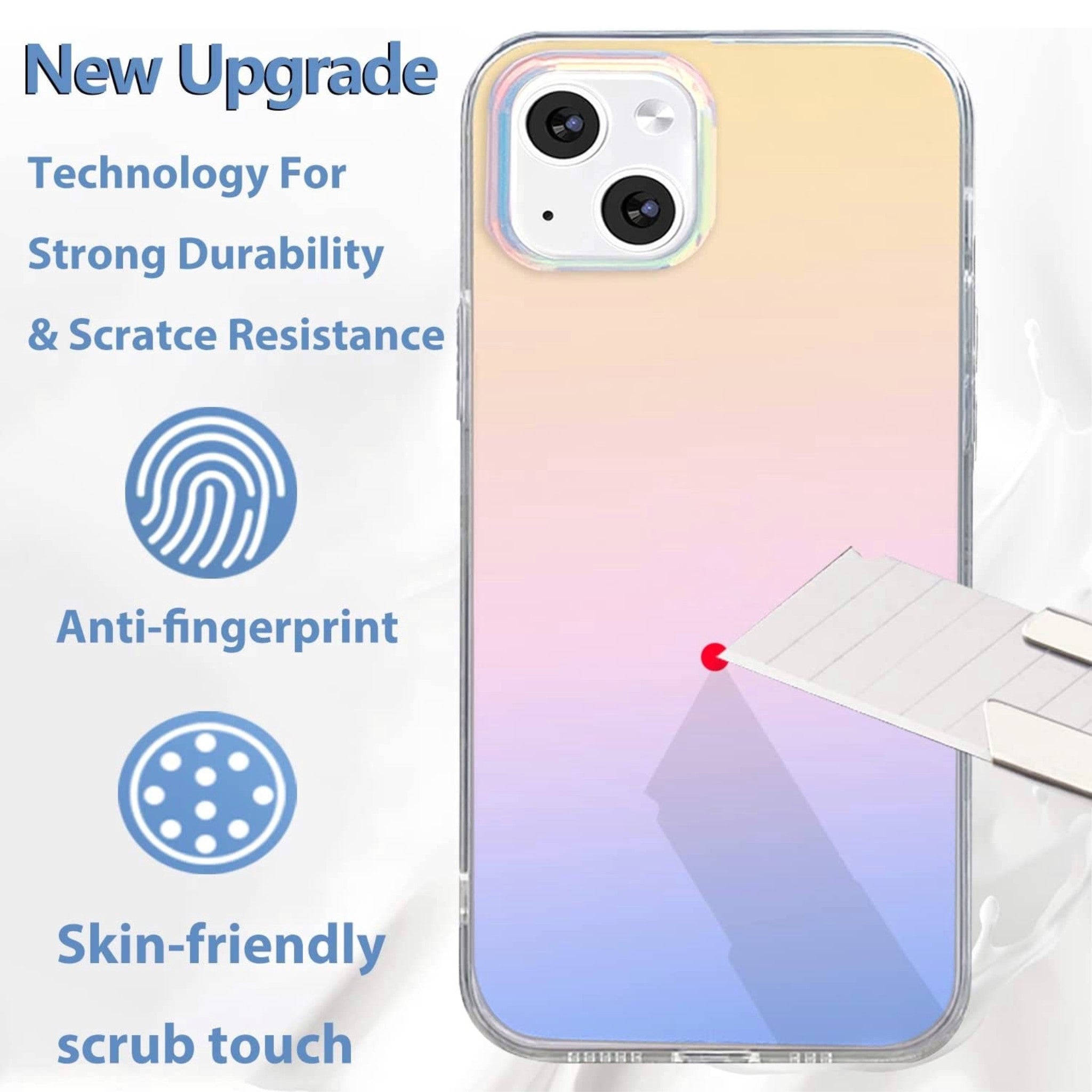 Funda Anacotte Frosted Laser Glitter Bling para iPhone 14