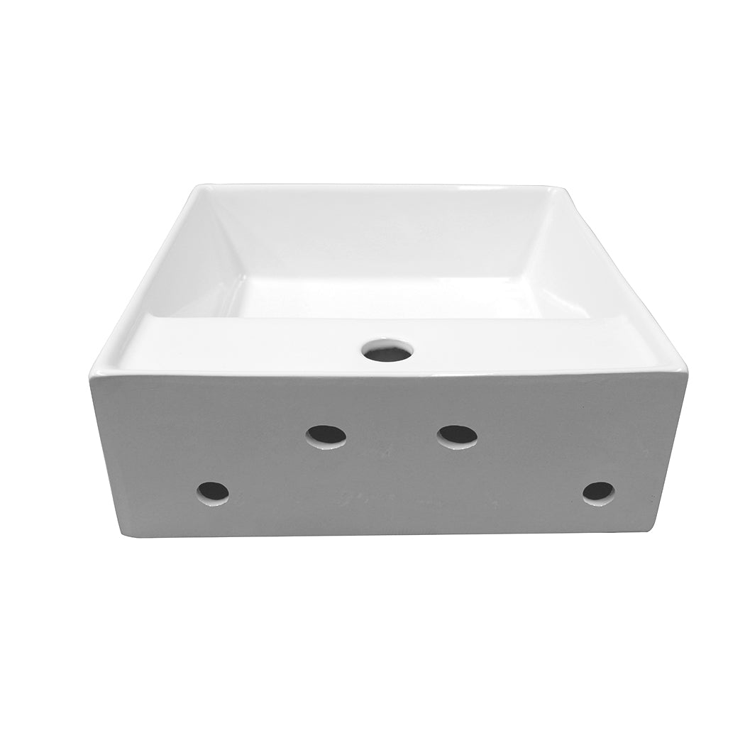 NNEIDS Ceramic Basin Bathroom Wash Counter