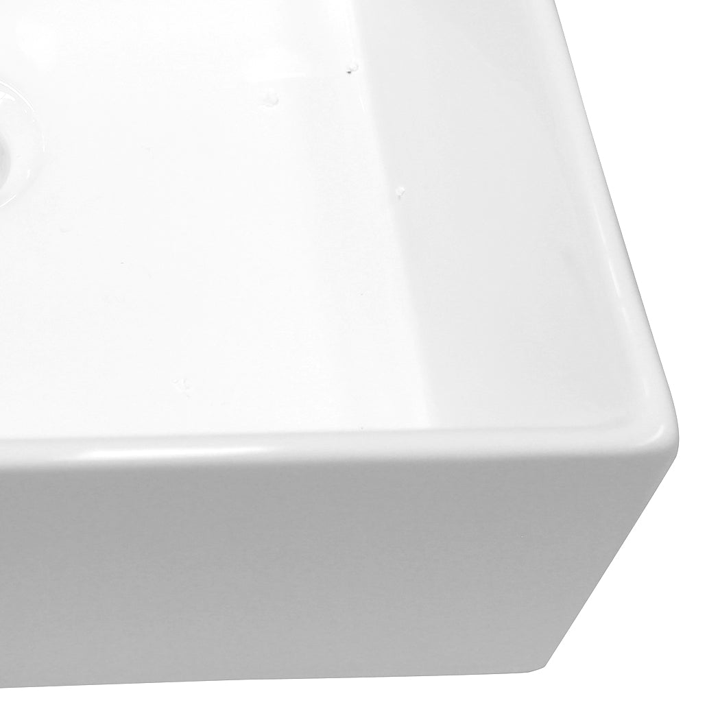 NNEIDS Ceramic Basin Bathroom Wash Counter