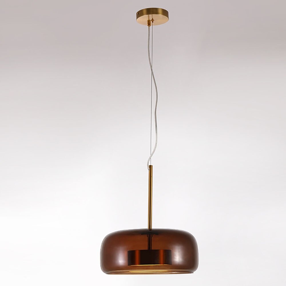 Lámpara colgante LED nórdica de lujo para interiores, para restaurante, bar, moderna lámpara colgante de cristal, decoración para sala de estar, iluminación para el hogar