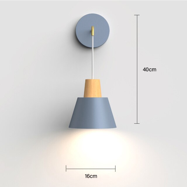 Lámpara de pared LED E27 moderna de estilo nórdico, apliques de simplicidad creativa, iluminación para interiores, hogar, cocina, mesita de noche, dormitorio, sala de estar, decoración