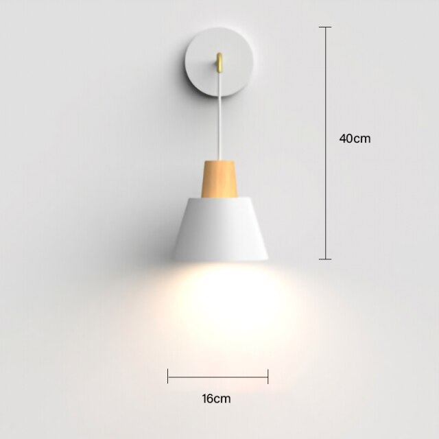 Lámpara de pared LED E27 moderna de estilo nórdico, apliques de simplicidad creativa, iluminación para interiores, hogar, cocina, mesita de noche, dormitorio, sala de estar, decoración