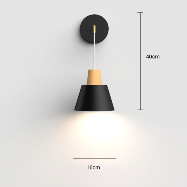 Lámpara de pared LED E27 moderna de estilo nórdico, apliques de simplicidad creativa, iluminación para interiores, hogar, cocina, mesita de noche, dormitorio, sala de estar, decoración