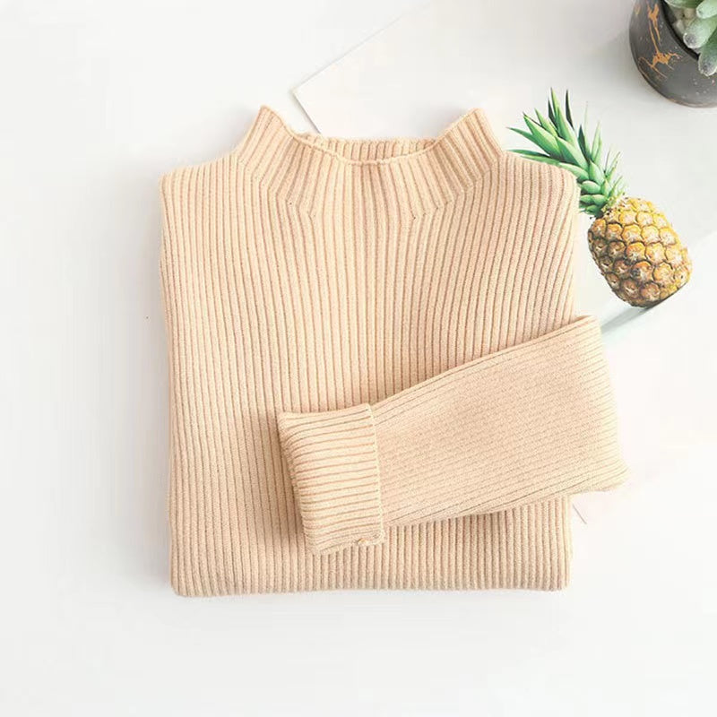 Kids Solid Arrival Knit Sweater