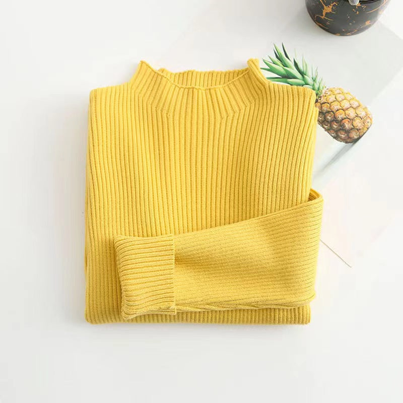 Kids Solid Arrival Knit Sweater
