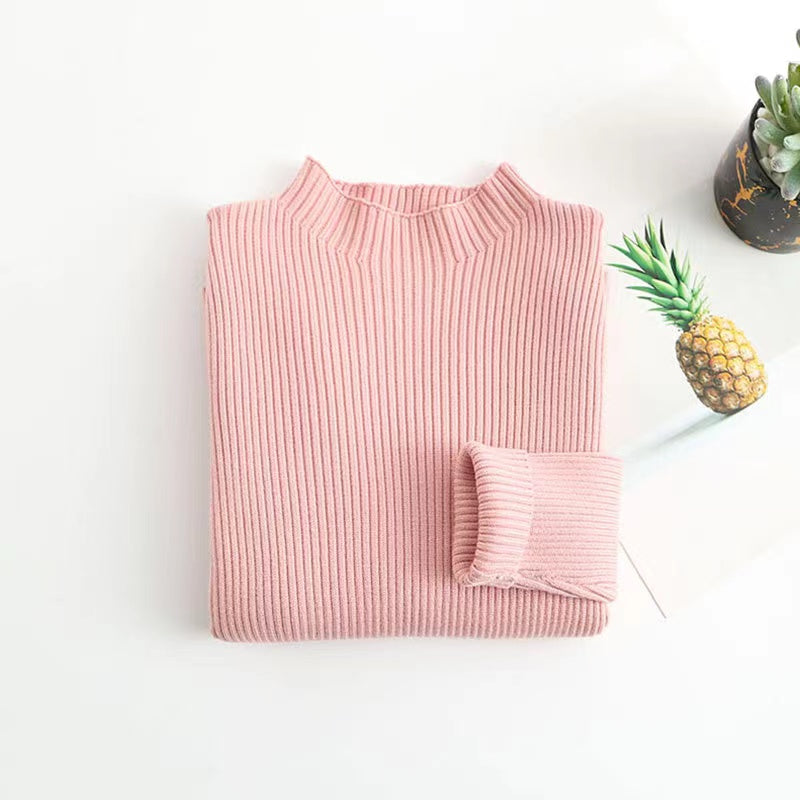 Kids Solid Arrival Knit Sweater
