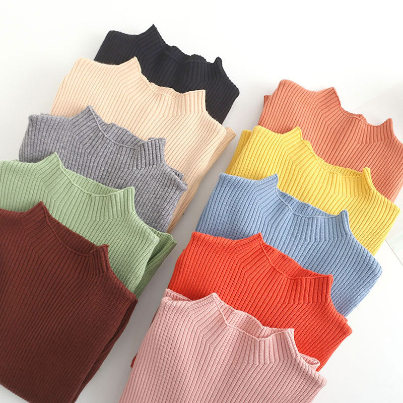 Kids Solid Arrival Knit Sweater