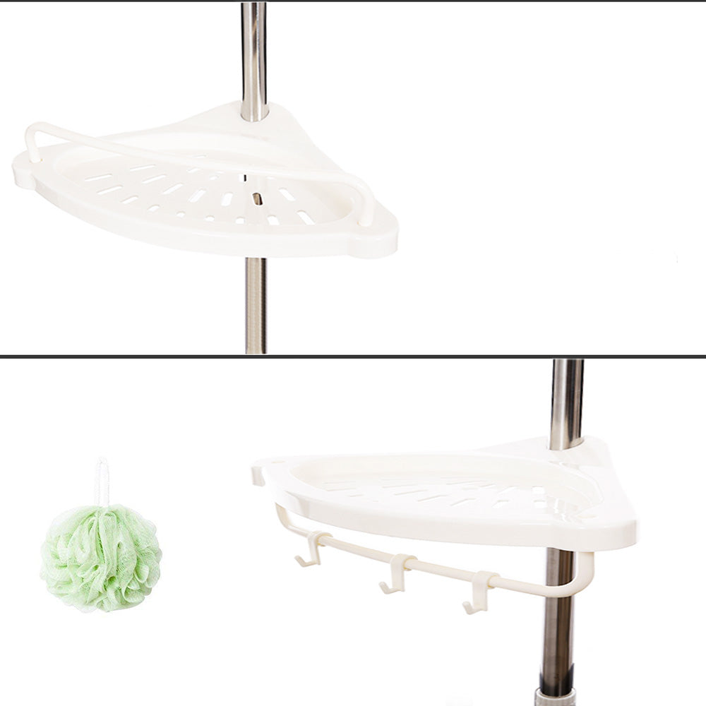 Telescopic bathroom shelf